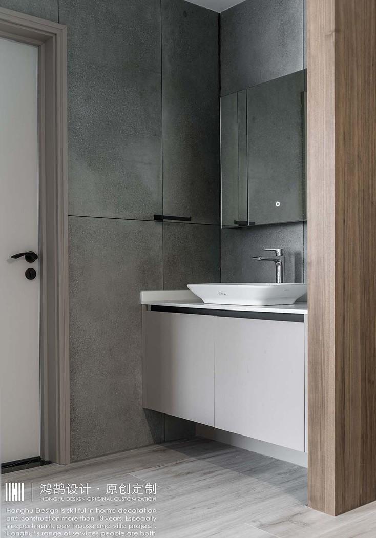 鸿鹄设计上海 100㎡现代轻工业风,温馨明亮空间解读-22