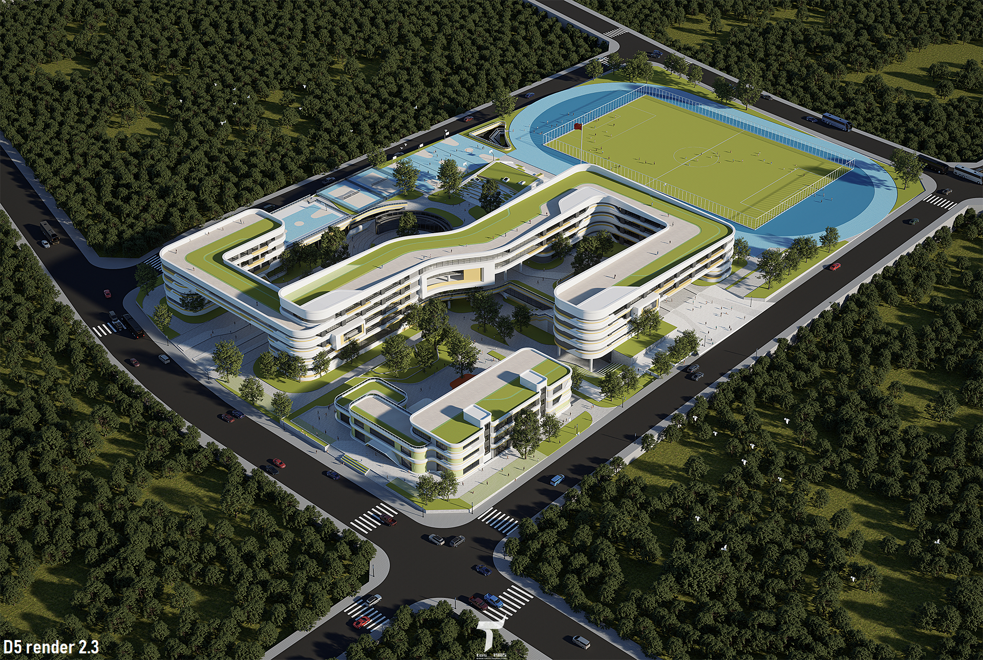 D5渲染器近期室外建筑表现图-12