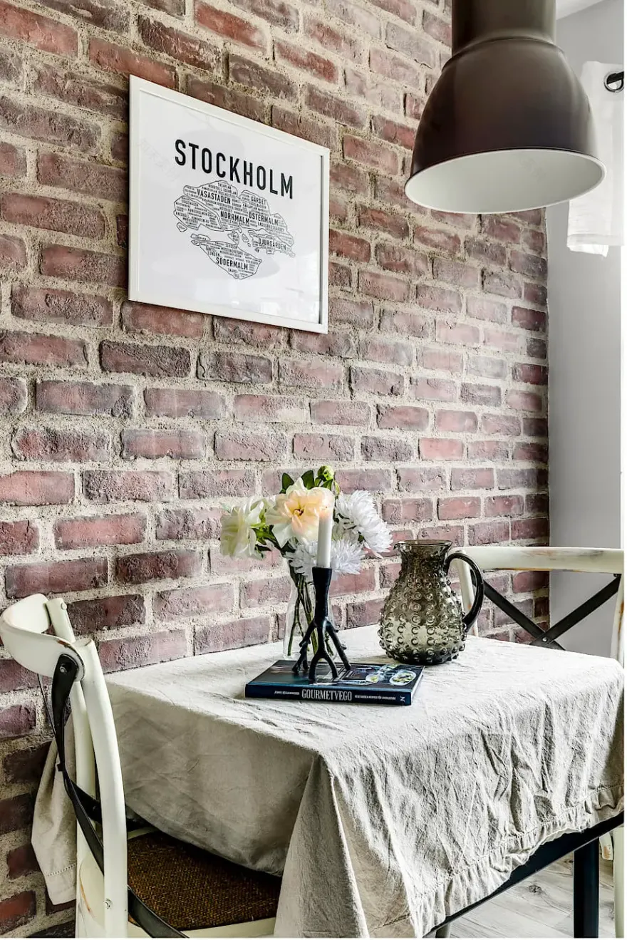 热情红卧室,独特设计公寓-14