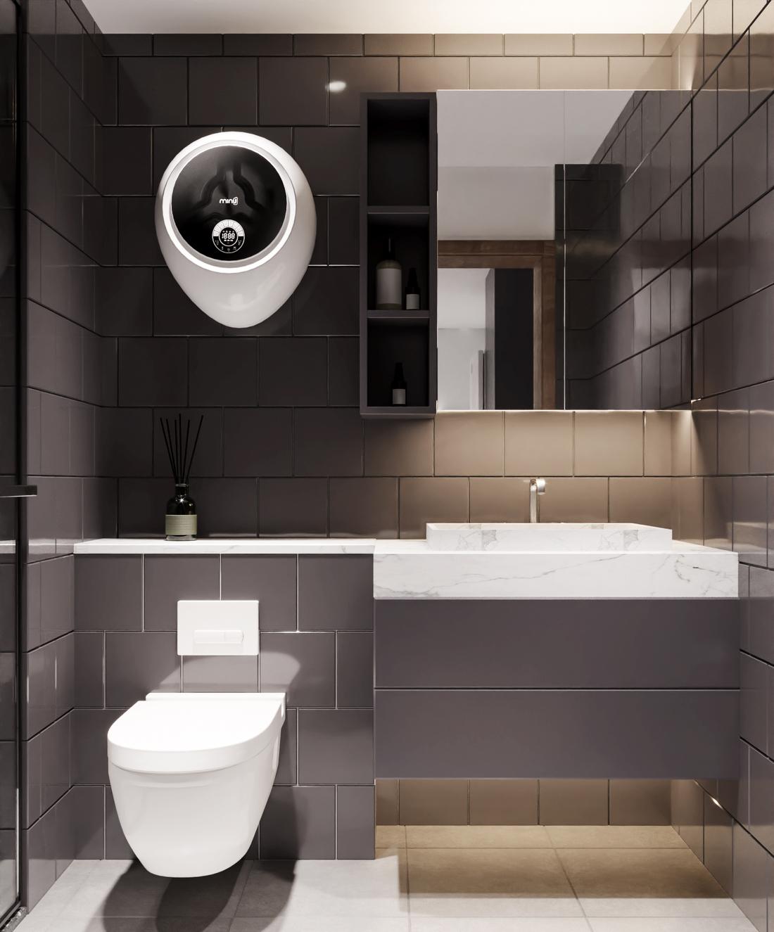 86平一室一厅爆改暗黑炫酷暖居-14