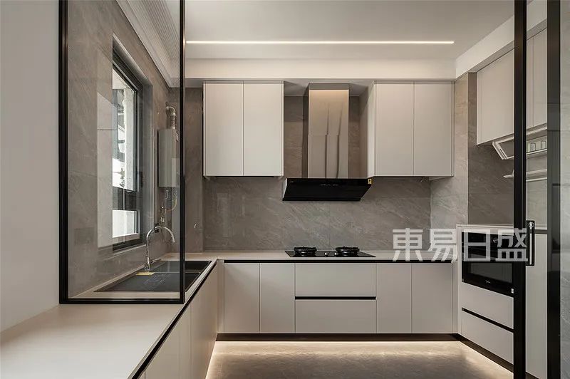 177㎡现代简约四居室|不只是无主灯，还打通阳台入客厅-29