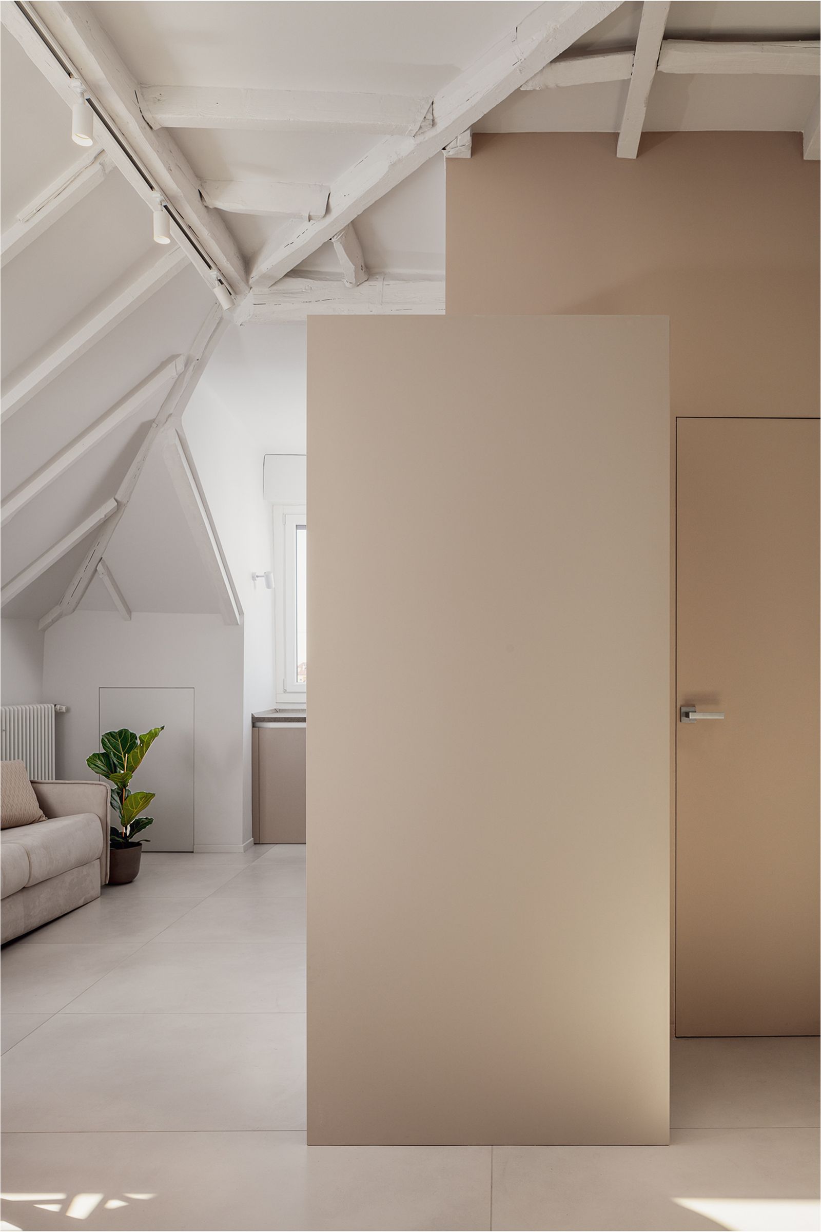 米兰42平米带City Life和大教堂景观的阁楼公寓改造丨意大利丨Jacopo Colatarci-23