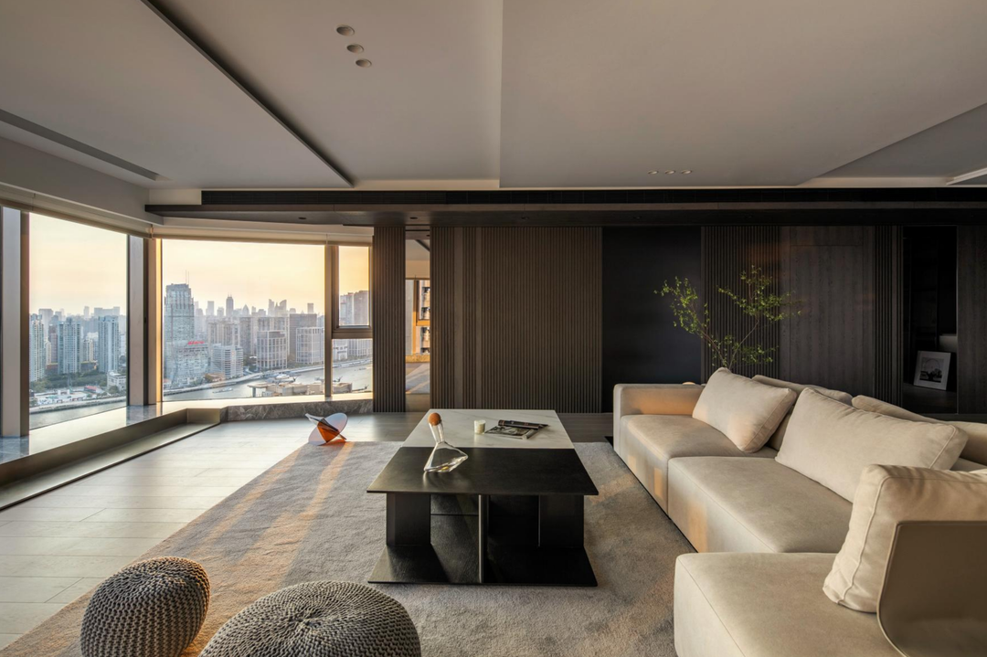 80㎡超凡视野客厅设计-24