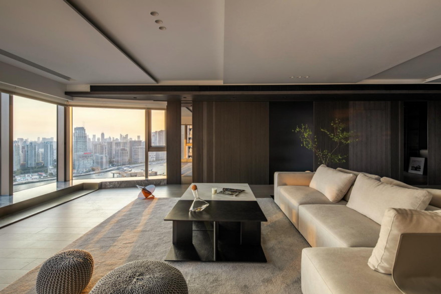 80㎡超凡视野客厅设计-24