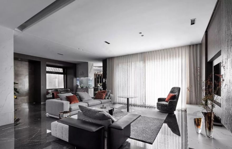 归真生活 | 温州 770㎡现代简约雅墅,沐光海棠-36