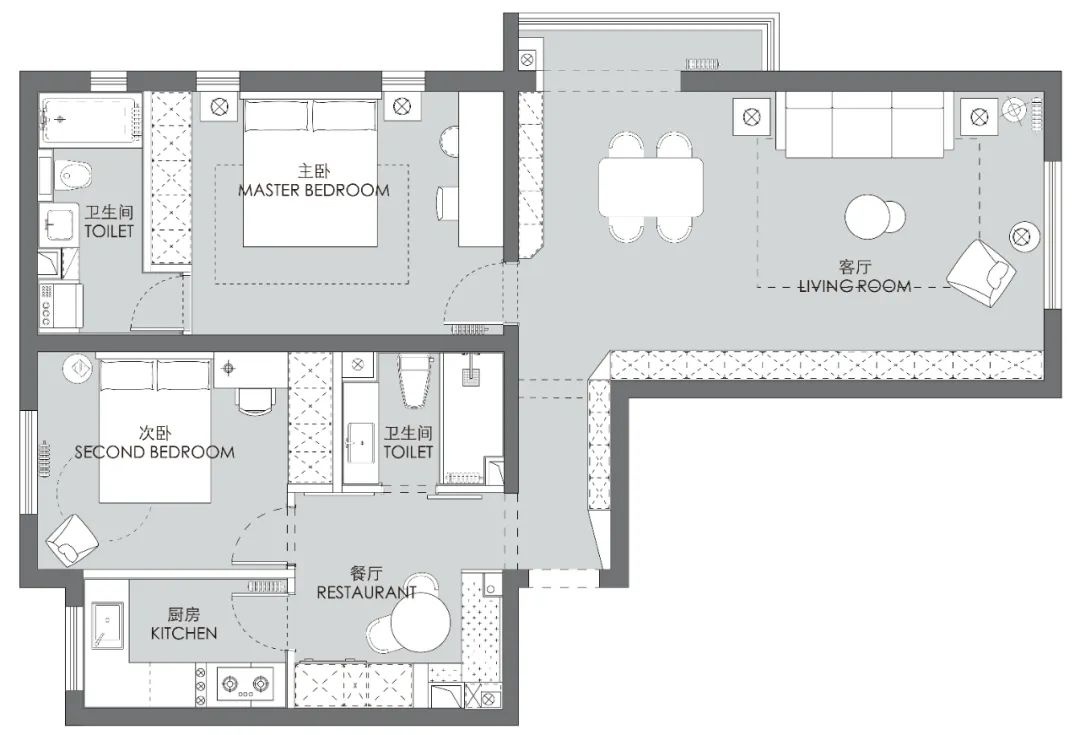 北京86㎡三口之家丨中国北京丨玖雅设计-17