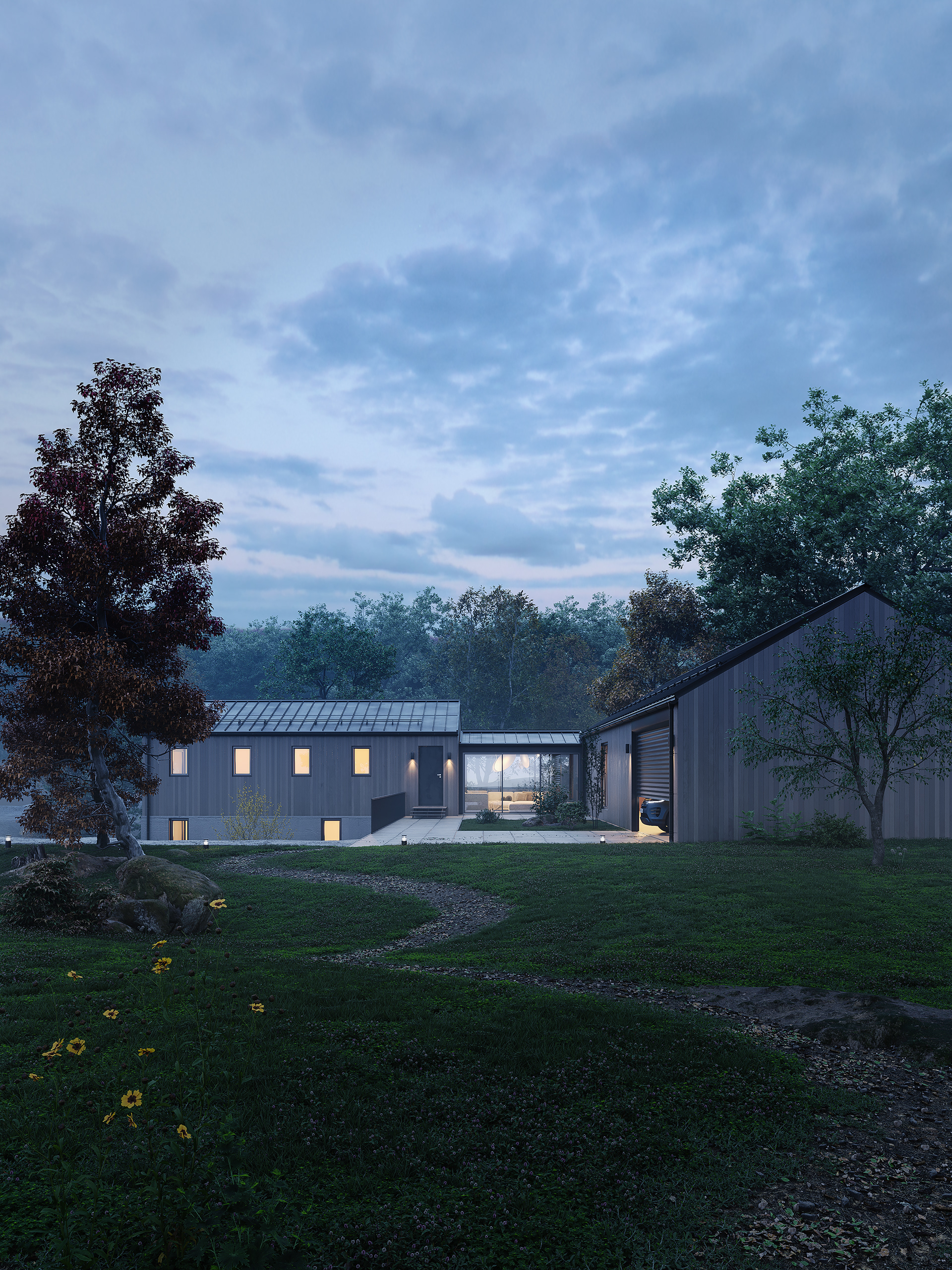 住宅用地；土地上的房屋（注：Land House表意不太清晰，Land可理解为土地，House是房屋，结合常见语境推测可能是住宅用地，也可能是指土地之上的房屋，这里按照最常见的房地产领域相关概念优先翻译为住宅用地 ） 丨Edit Poly-4