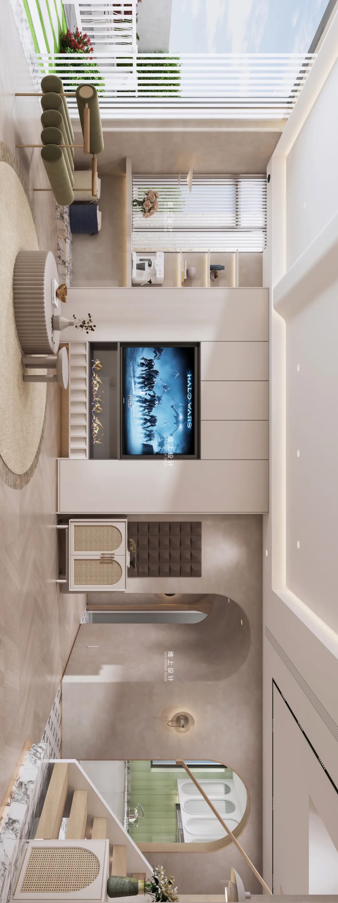 福州融侨悦江南轻法式私宅丨中国福州丨维上设计-14