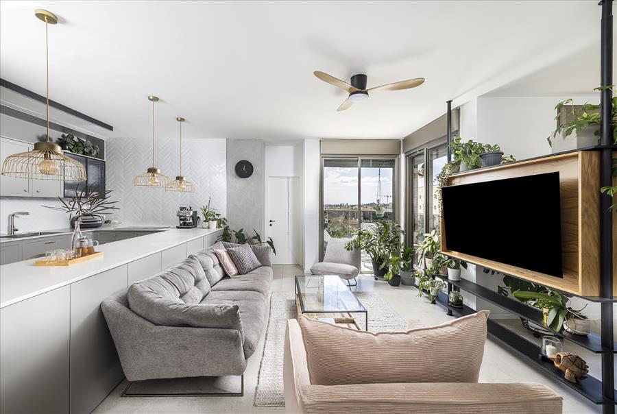 מיכל גרינברג | עיצוב פנים דירה 5 חדרים בנס ציונה - PICKINTERI-3