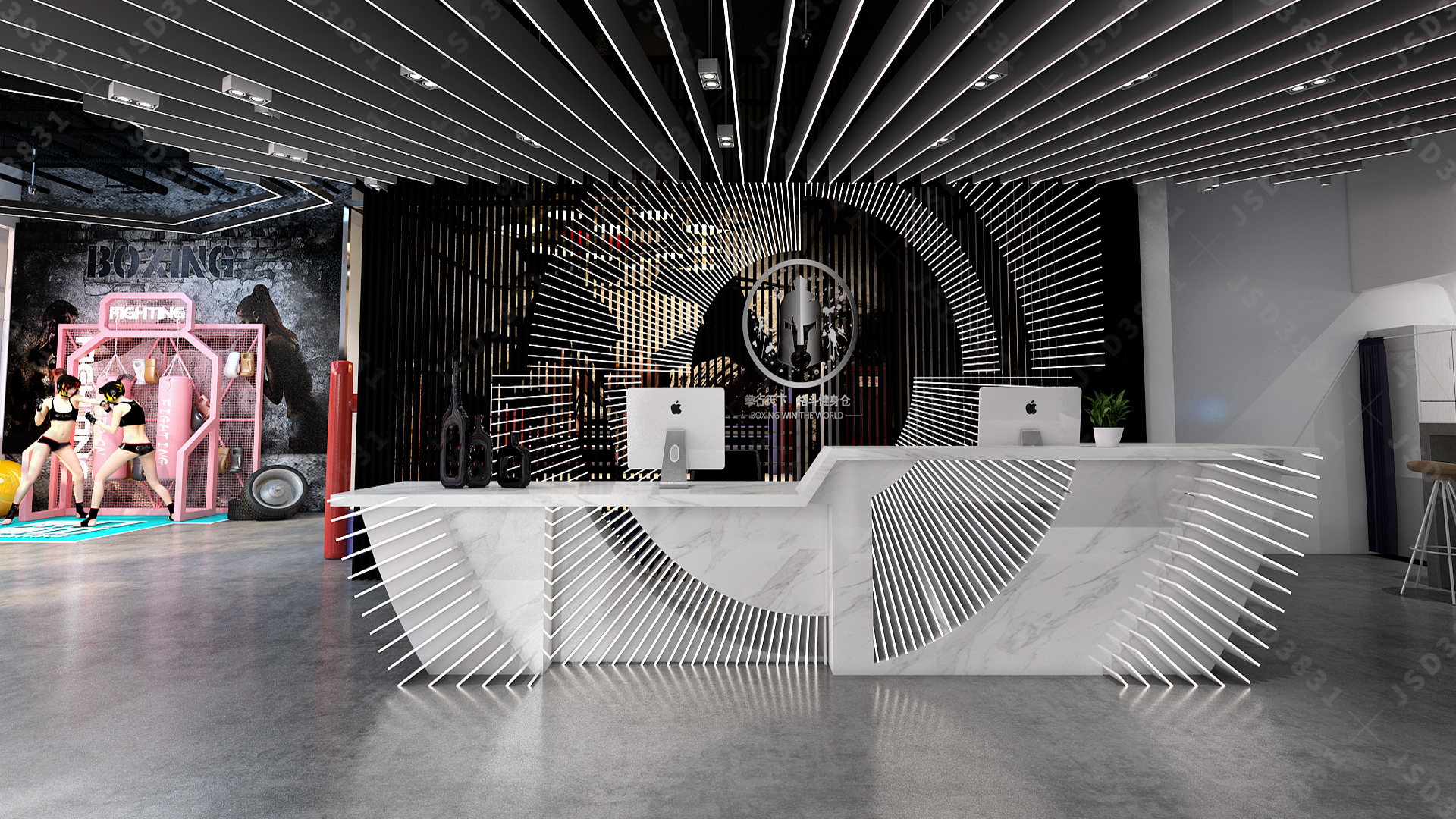 搏击馆,武术馆及武术学校设计-3