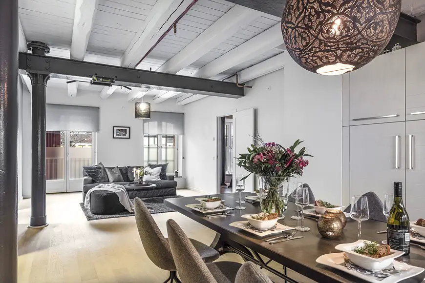 工业风 loft 公寓，演绎纽约时尚魅力-2