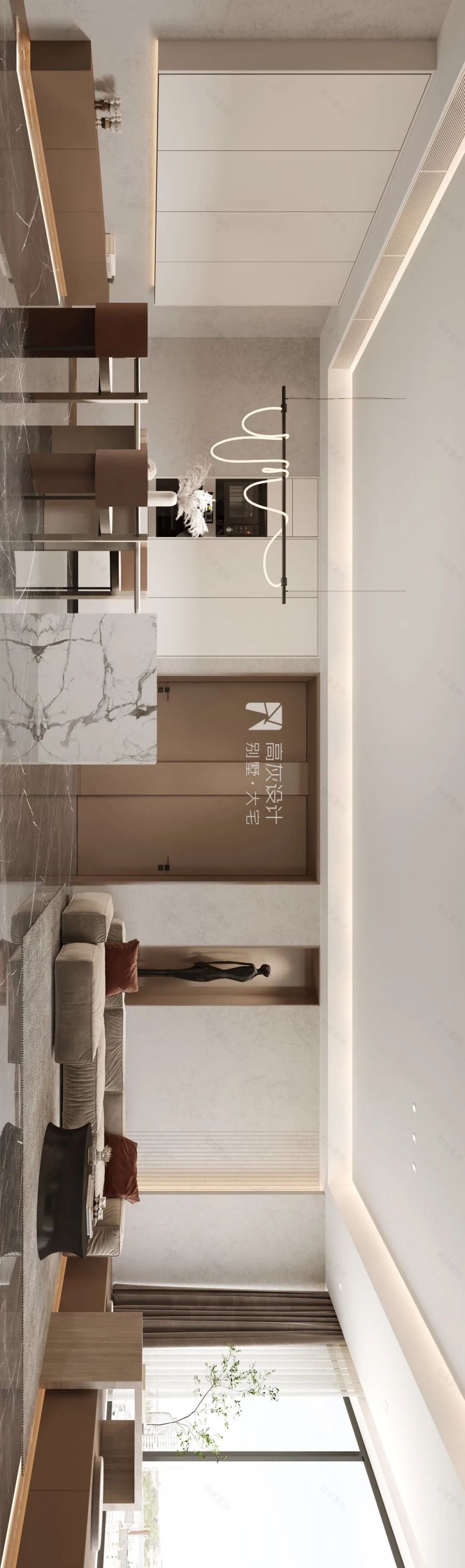 南广场花园现代简约家居设计丨高灰设计-24