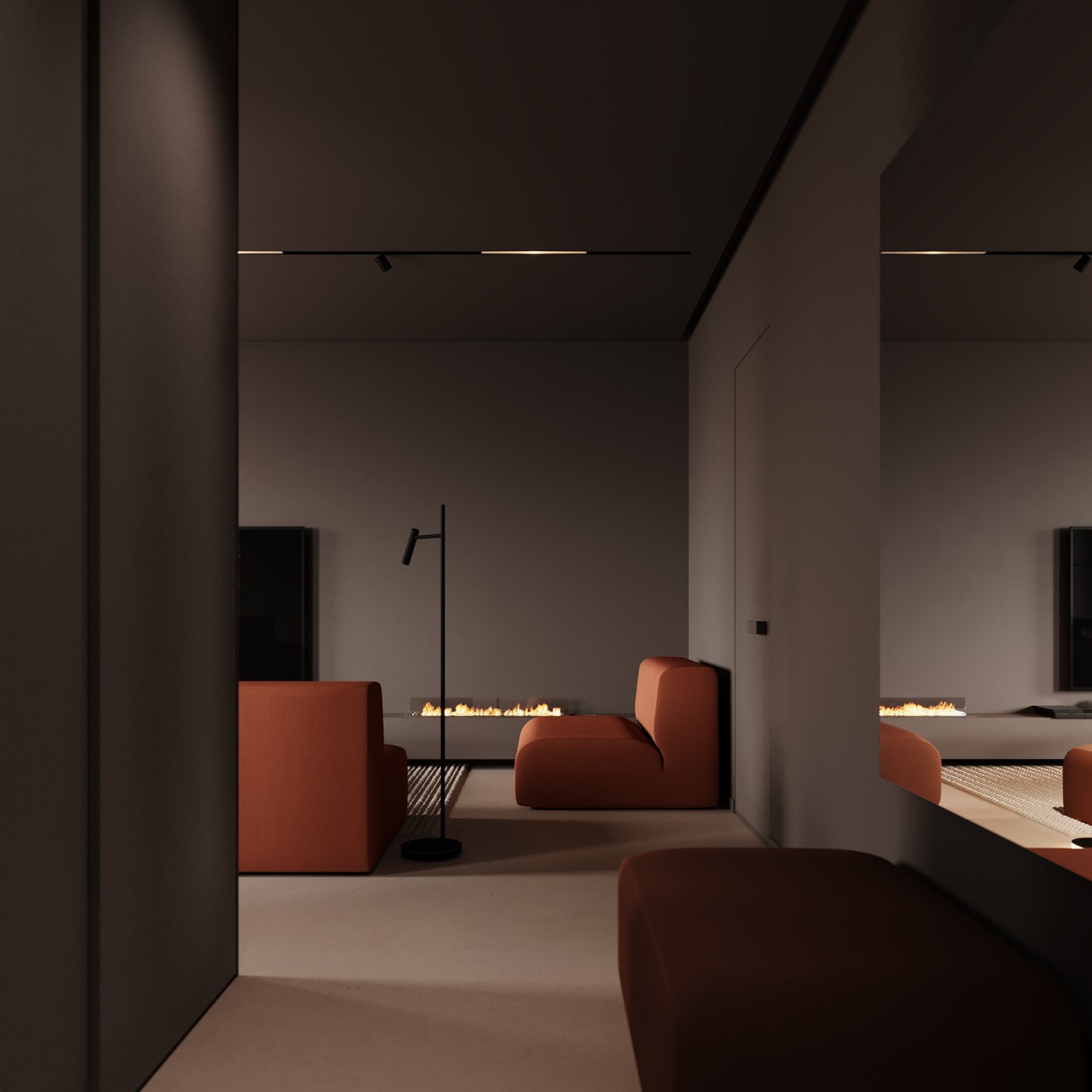 74㎡橘色系公寓设计 明媚的小尾巴，清爽好活力-0