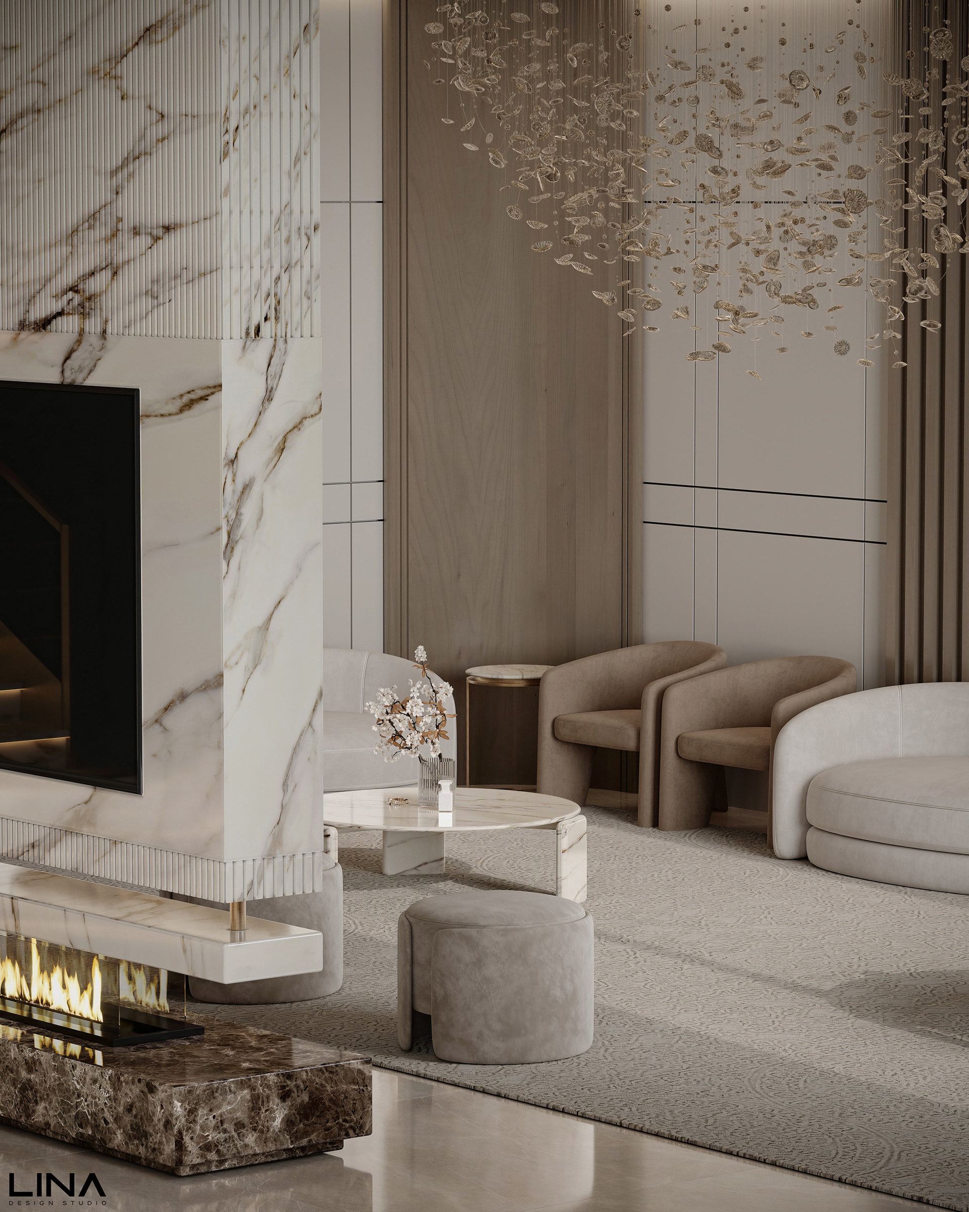 现代接待处设计丨沙特阿拉伯丨Lina Design Studio-6
