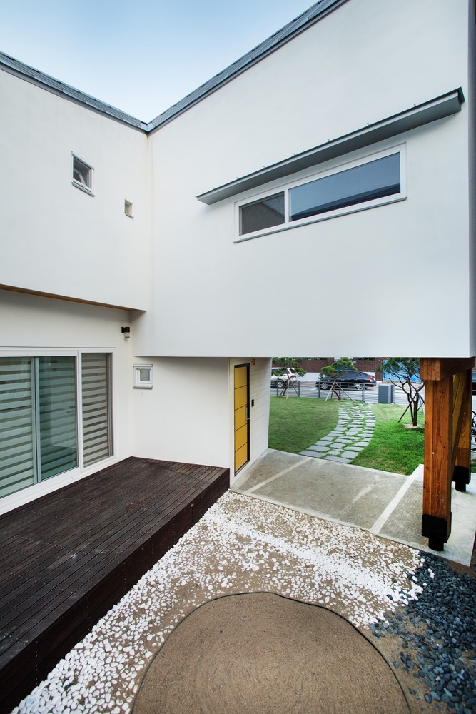 韩式住宅的倾斜"ㄷ"形外墙设计-43