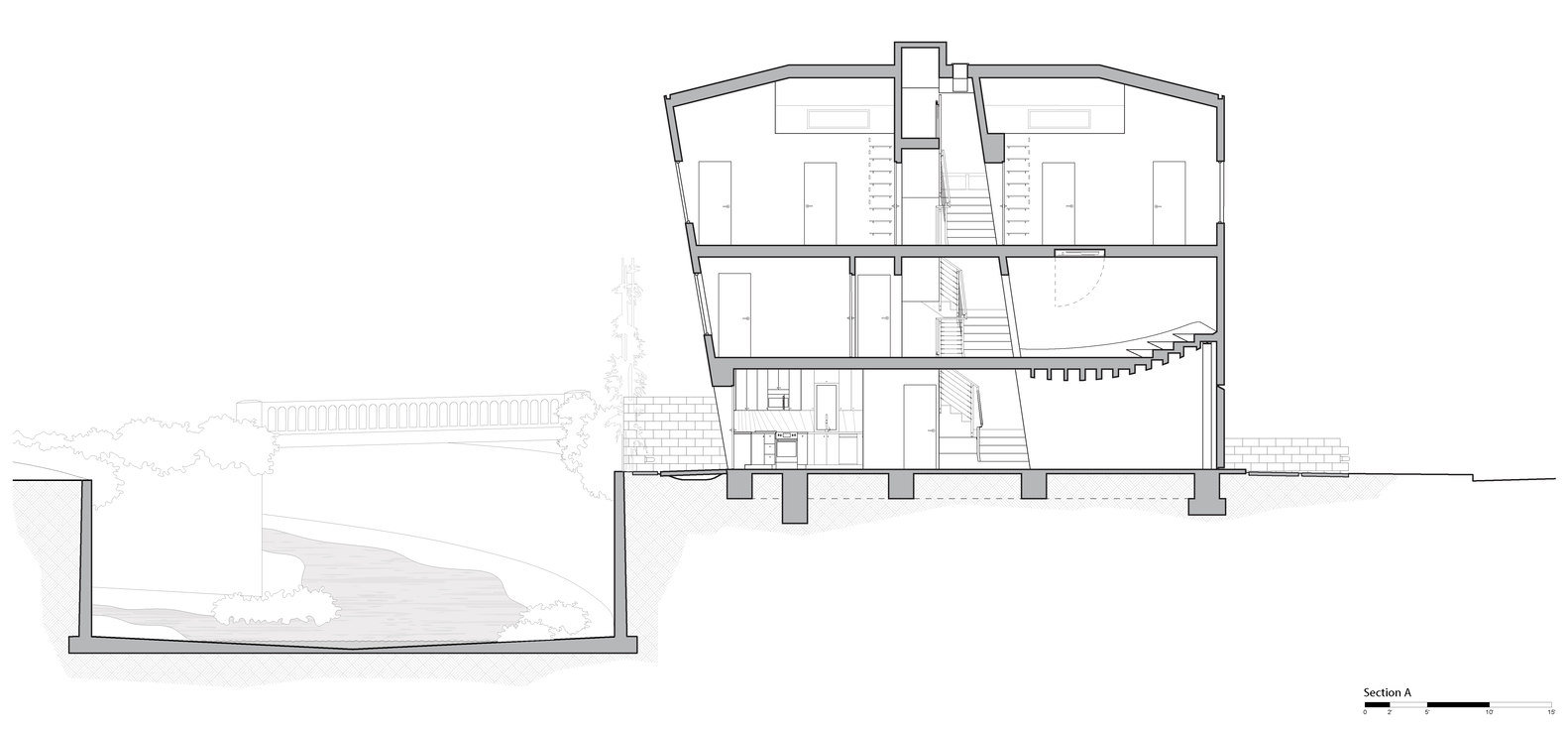 洛杉矶 Santa Monica Canyon 独特曲线住宅设计丨美国洛杉矶丨Eric Owen Moss Architects-63