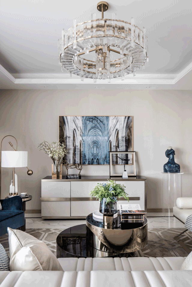 武汉江山境样板房 | 灵魂蓝调的优雅空间-8