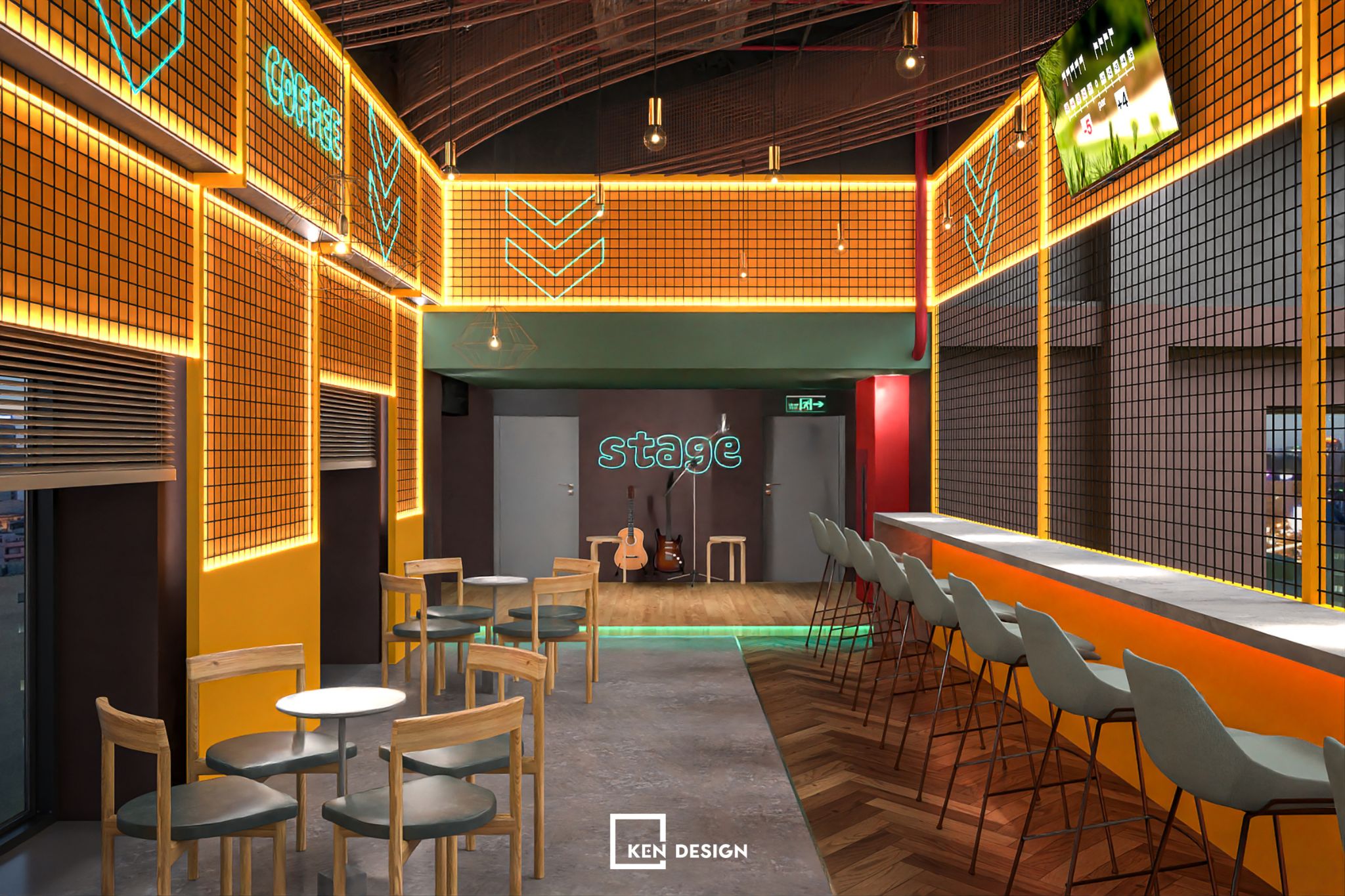 河内高尔夫  咖啡馆组合设计项目丨越南河内丨KenDesign-12