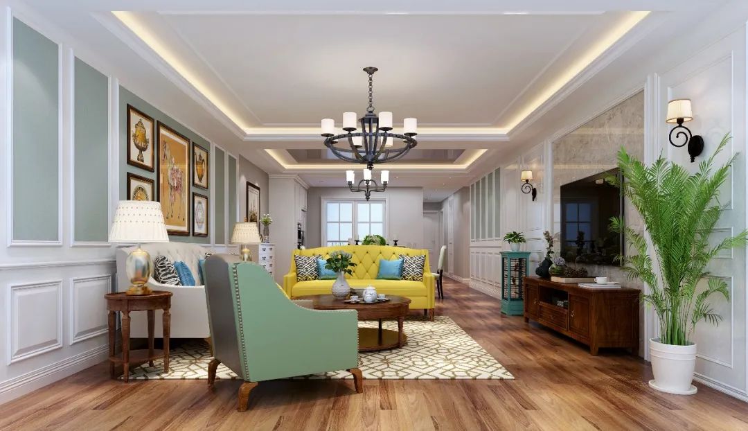 春荫园 140㎡简约美式风丨李垚设计师-0