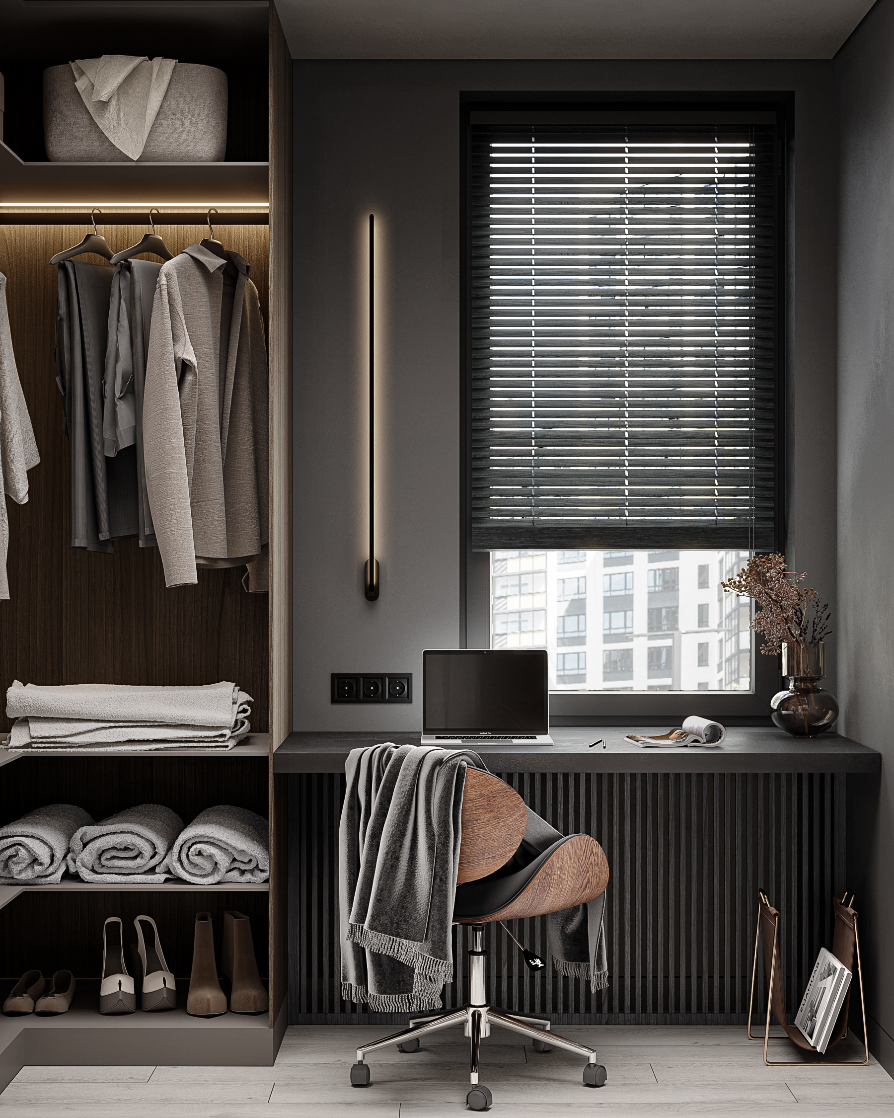 Monochrome minimalistic apartment-12