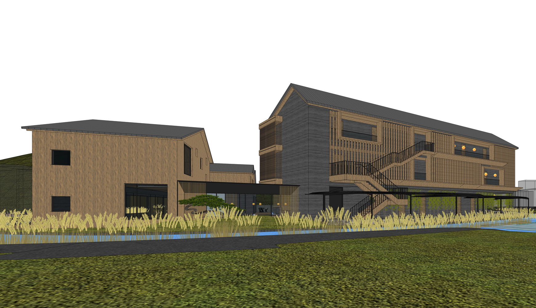 原舍横溪民宿酒店SU模型-0