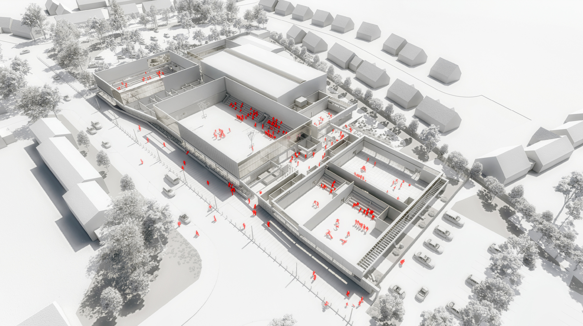Wavrin 体育中心扩建项目丨法国丨ANAA Architectes-14