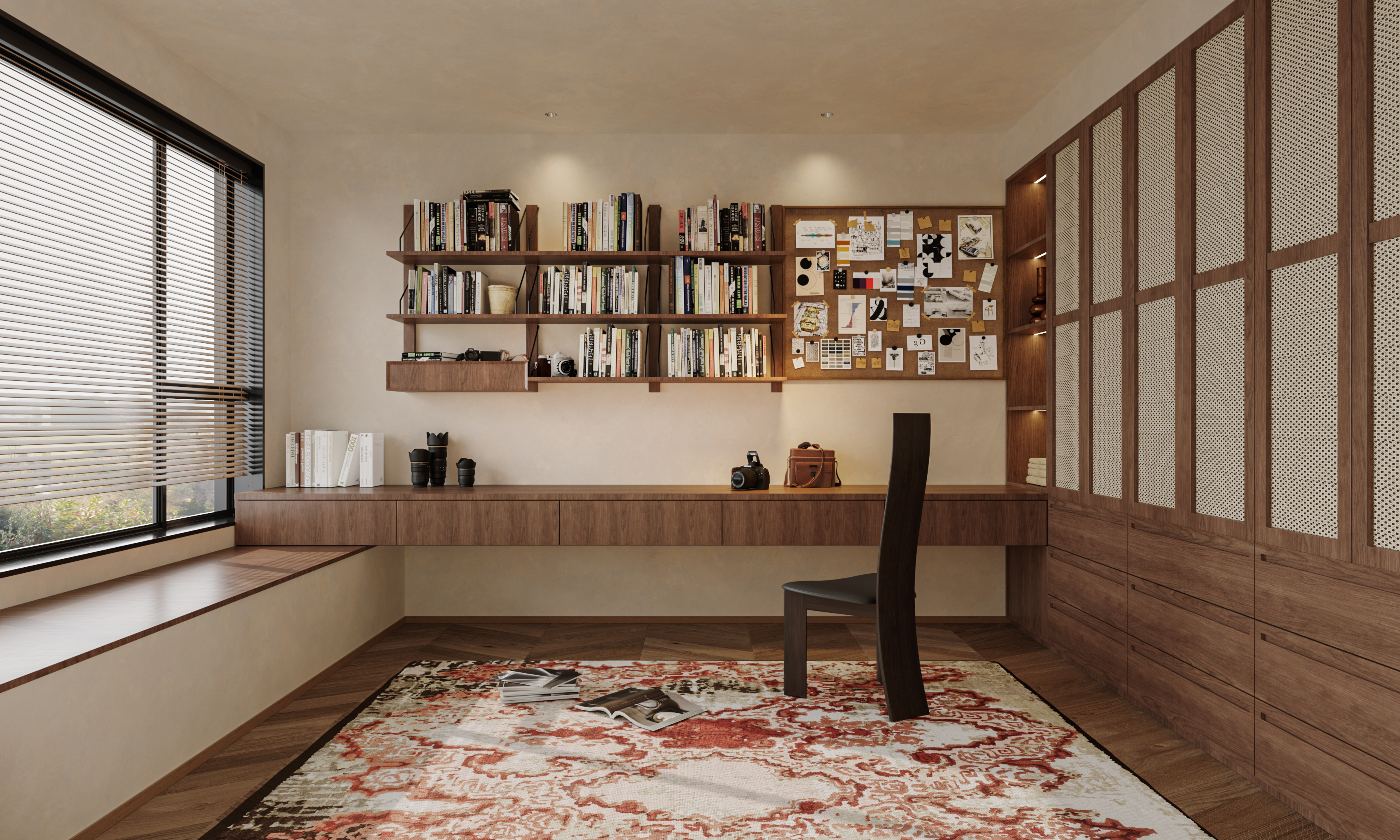 绘感视觉设计——中古风大平层设计案例-14