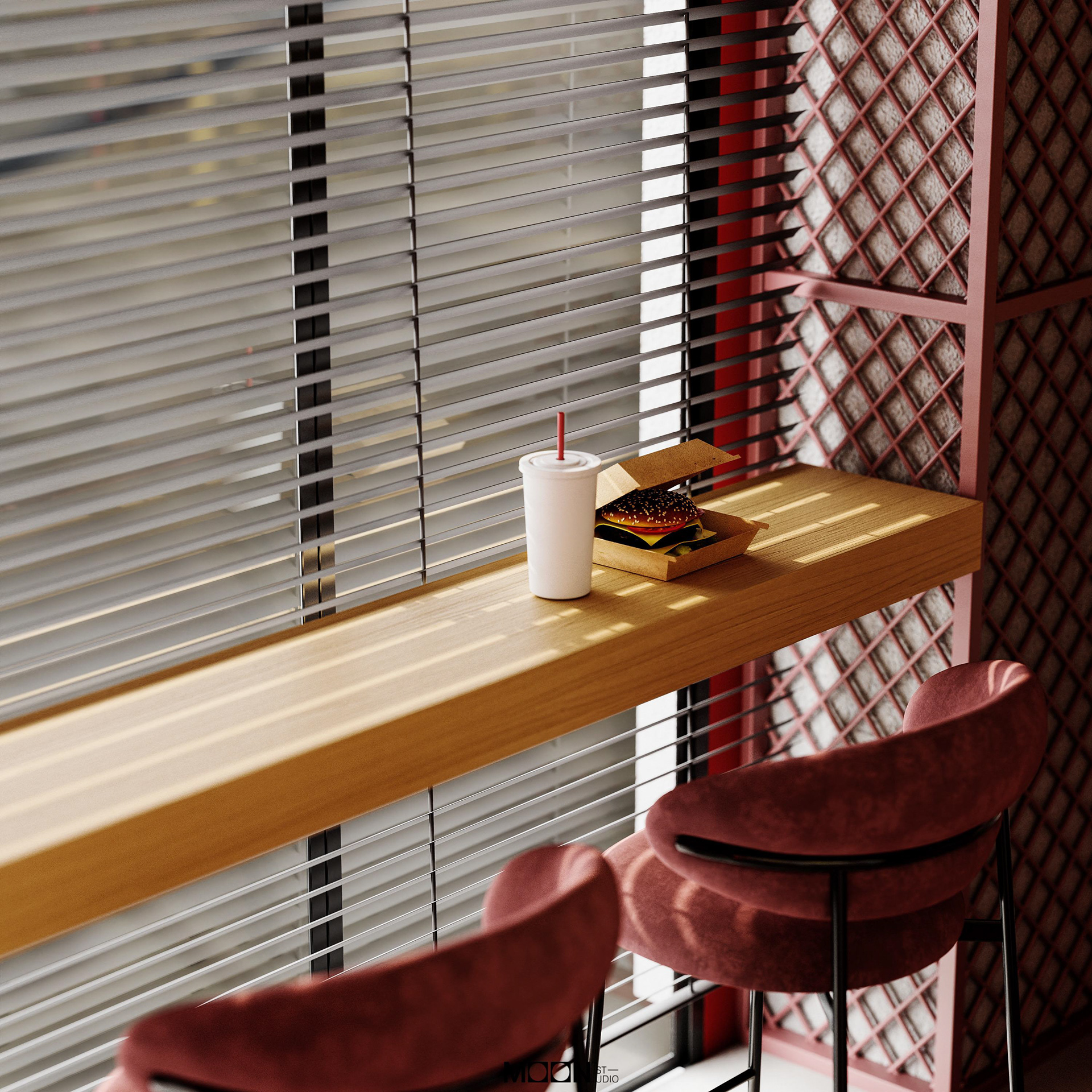 Chili House Burger餐厅设计丨Moon Studio-12