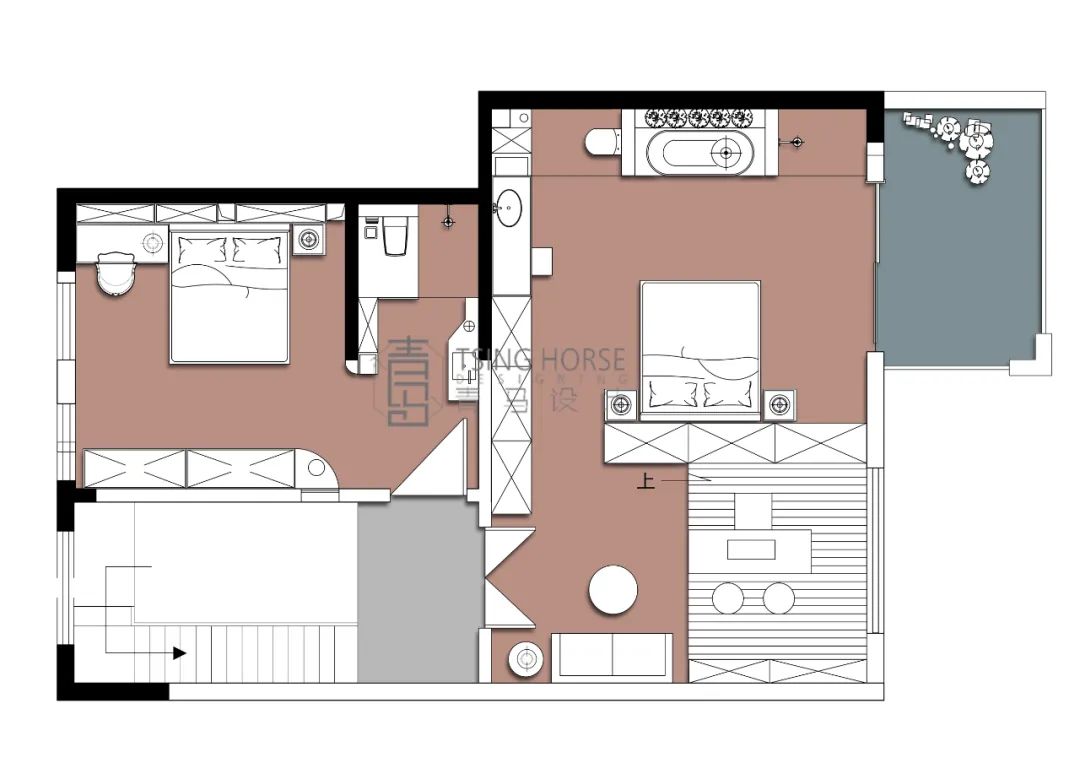 中海曲江大城现代轻奢设计，李峻团队打造 200㎡中叠生活空间-66