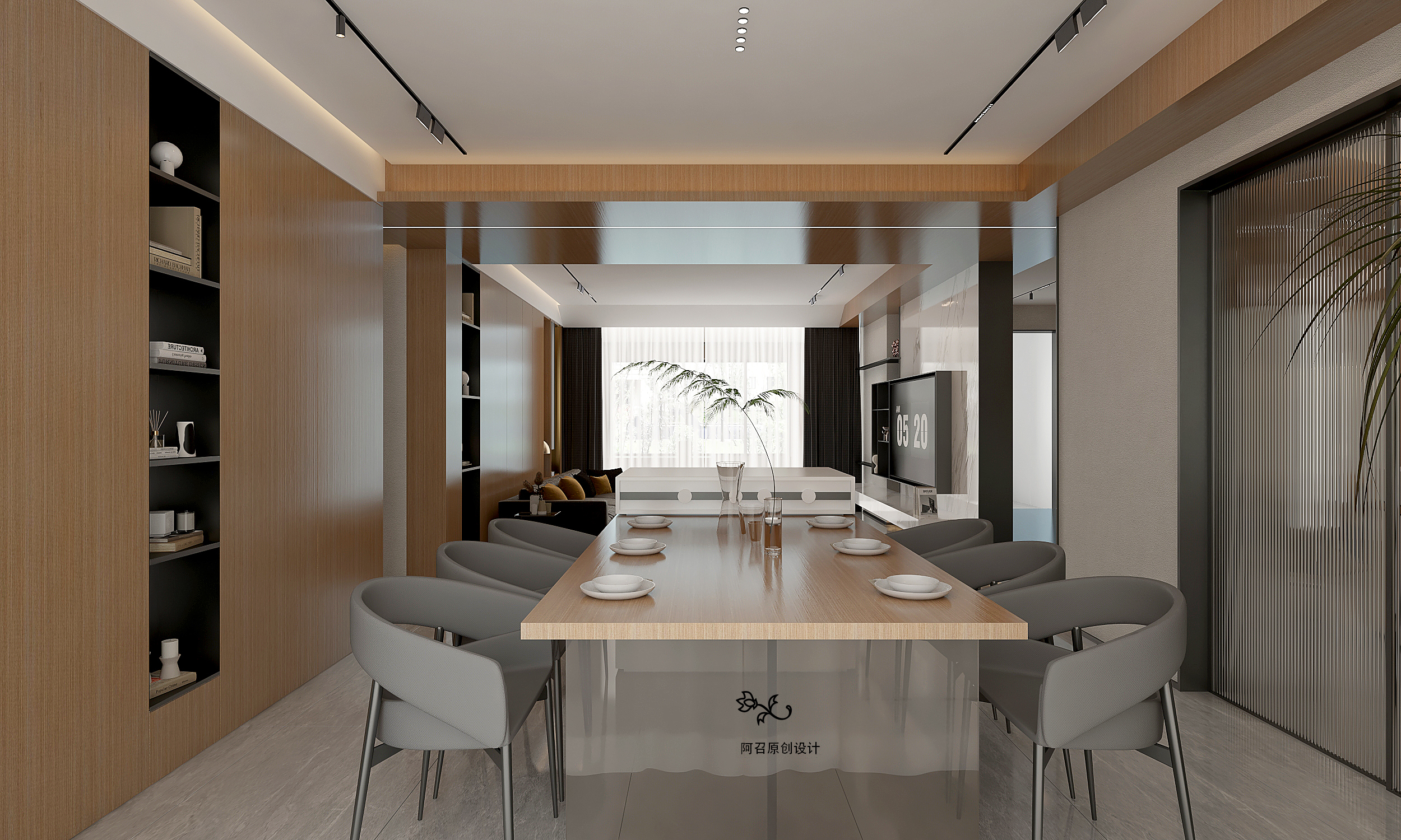 国仕山三期室内设计丨阿召原创设计-7