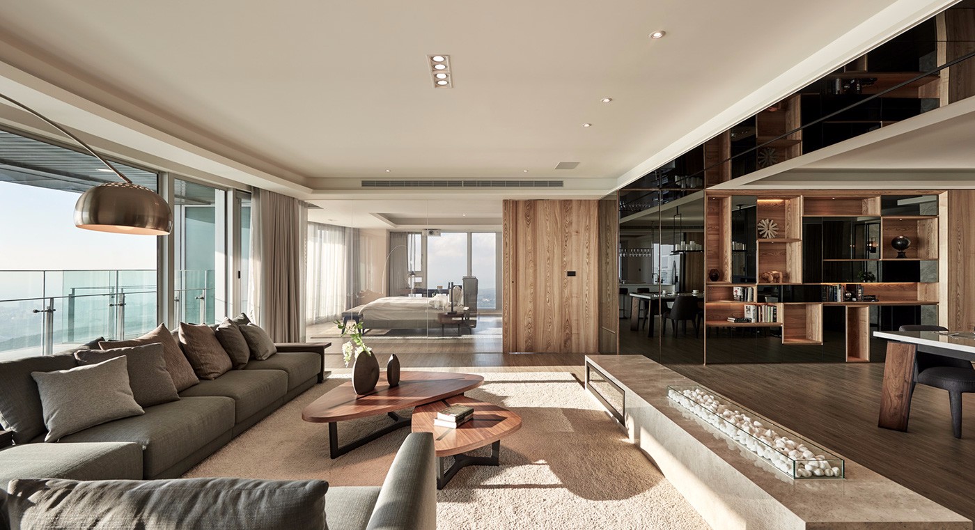 现代简约住宅光合作用设计 原木玻璃窗打造自然空间-2