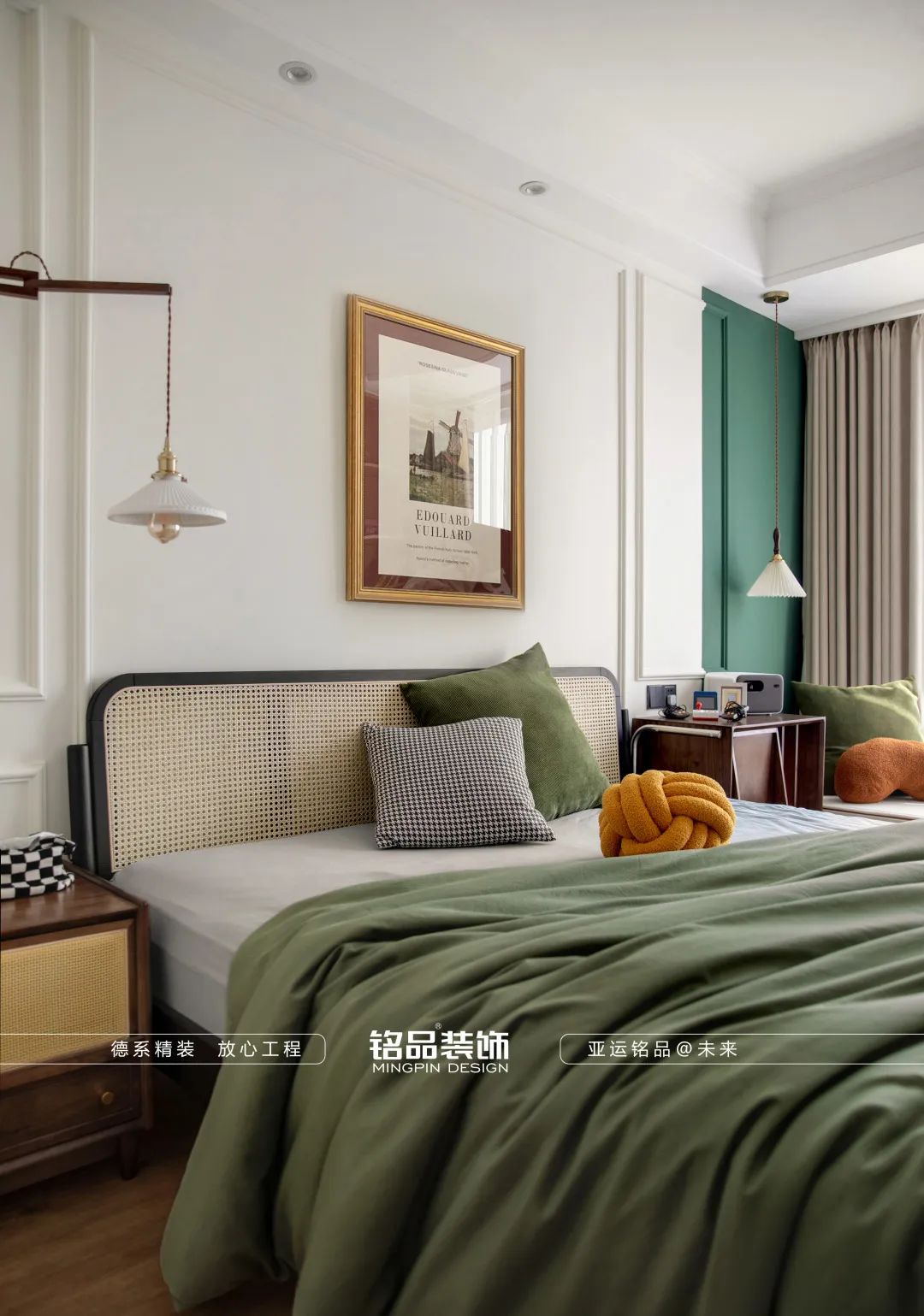 墨绿奶油的邂逅 · 95 后美女教师的复古之家丨铭品装饰-46