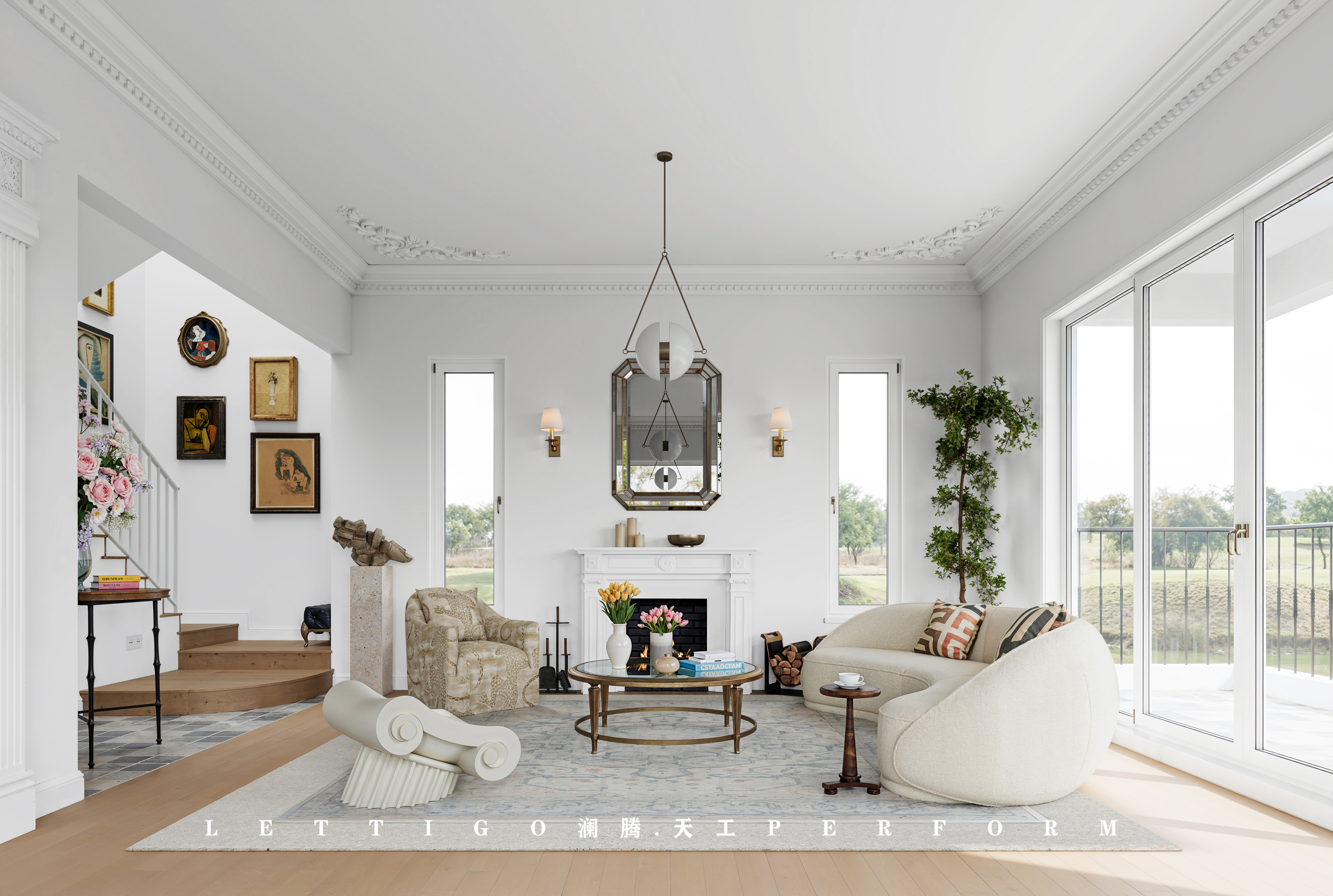 纯白简约法式家居设计-3