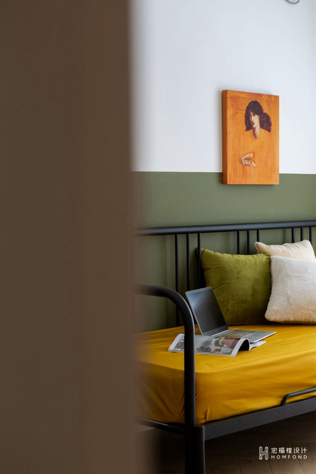 原木+奶茶色，随性自由的治愈空间 | 宏福樘设计-35