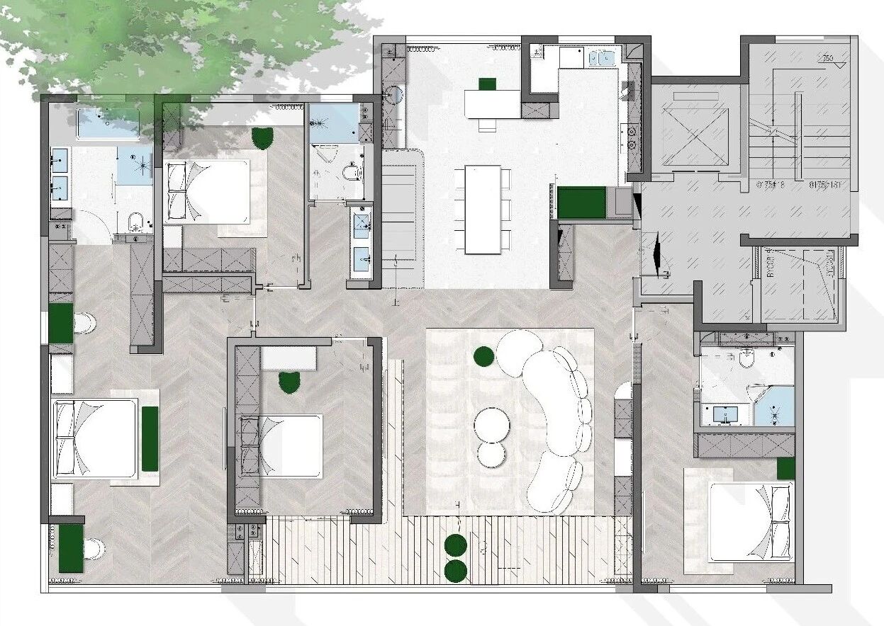 湖光林语丨中国西安丨逸境精造室内设计事务所-64