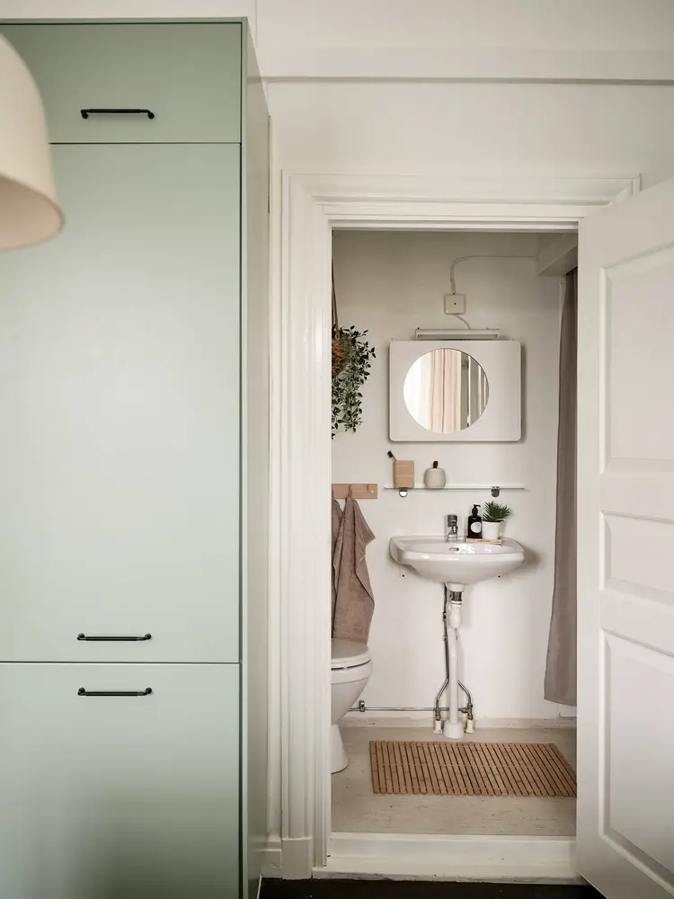 绿色厨房 | 斯堪的纳维亚风格一居室设计-10