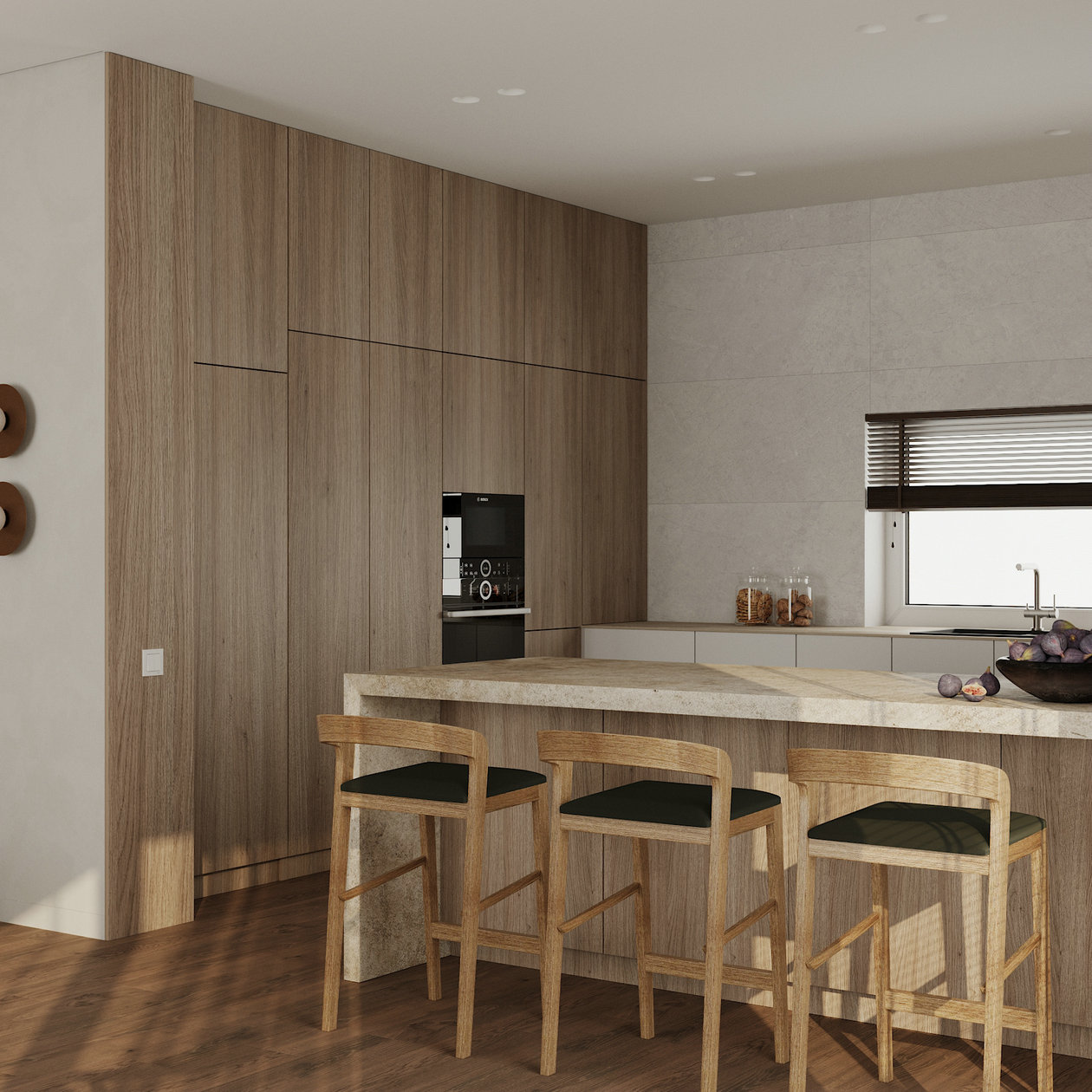 原木+绿色打造舒适清新居住空间-9