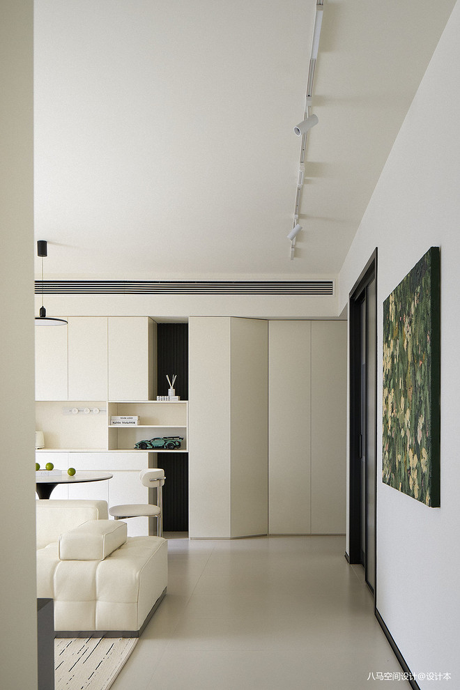 26万元三居135平米装修案例_效果图 - 135m²静谧居所·纯白极简中的家居美学 - 设计本-21