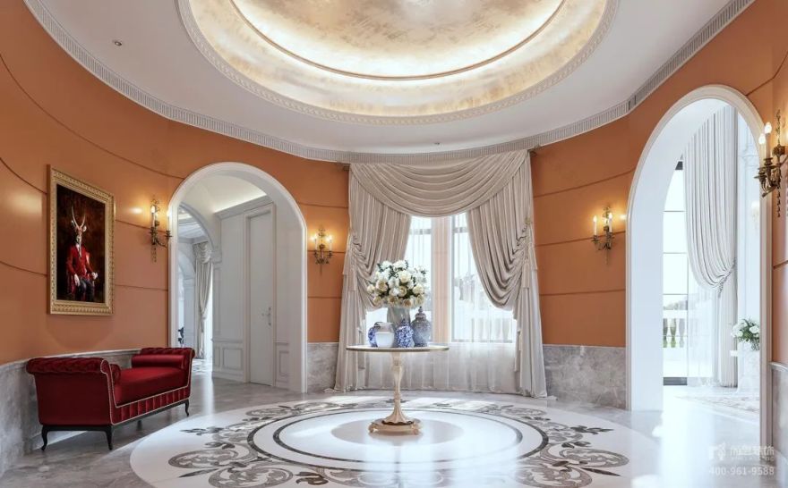 法式浪漫别墅设计丨中国上海丨上海尚层别墅装饰-14