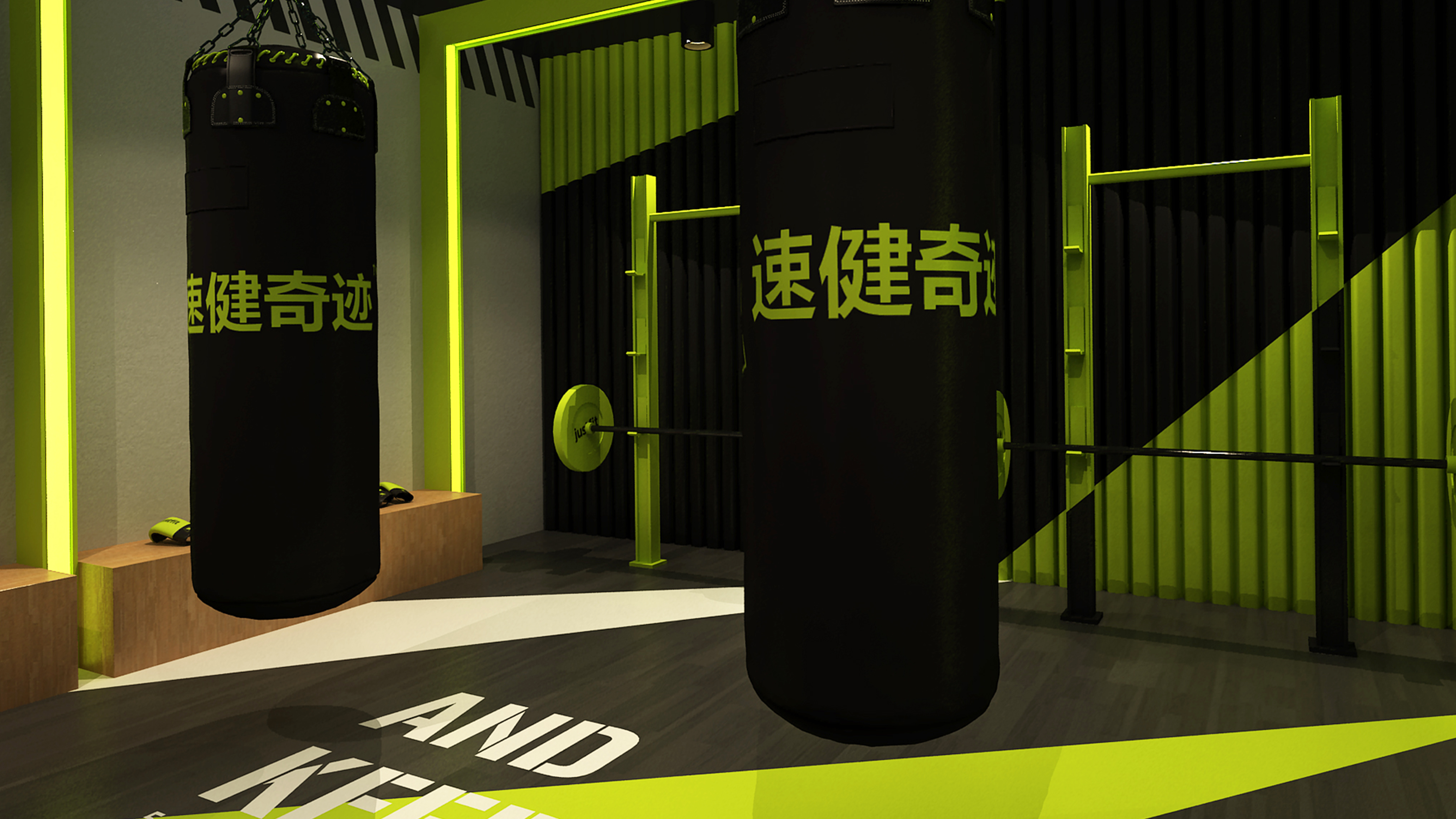 妙集 X 速健奇迹 健身房的大胆设计-6