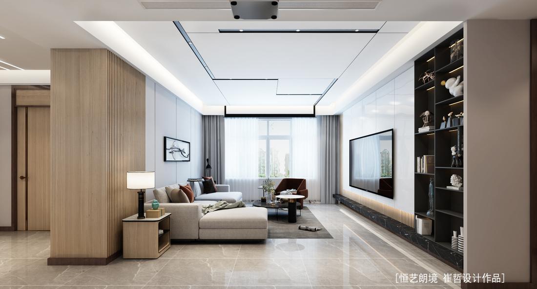 现代简约无主灯设计-0