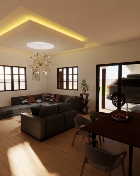 Diseño de vivienda unifamiliar de 200 metros cuadrados