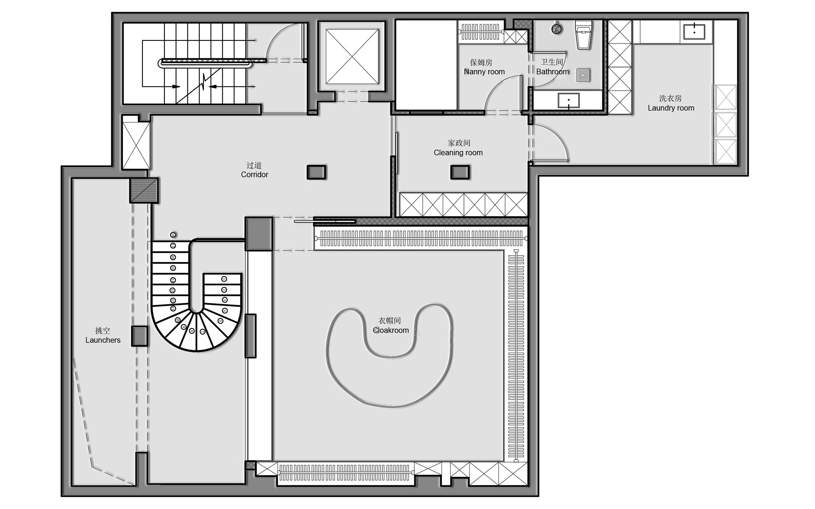 490㎡一人居静谧美宅丨中国北京丨尚层别墅装饰北京分公司-63