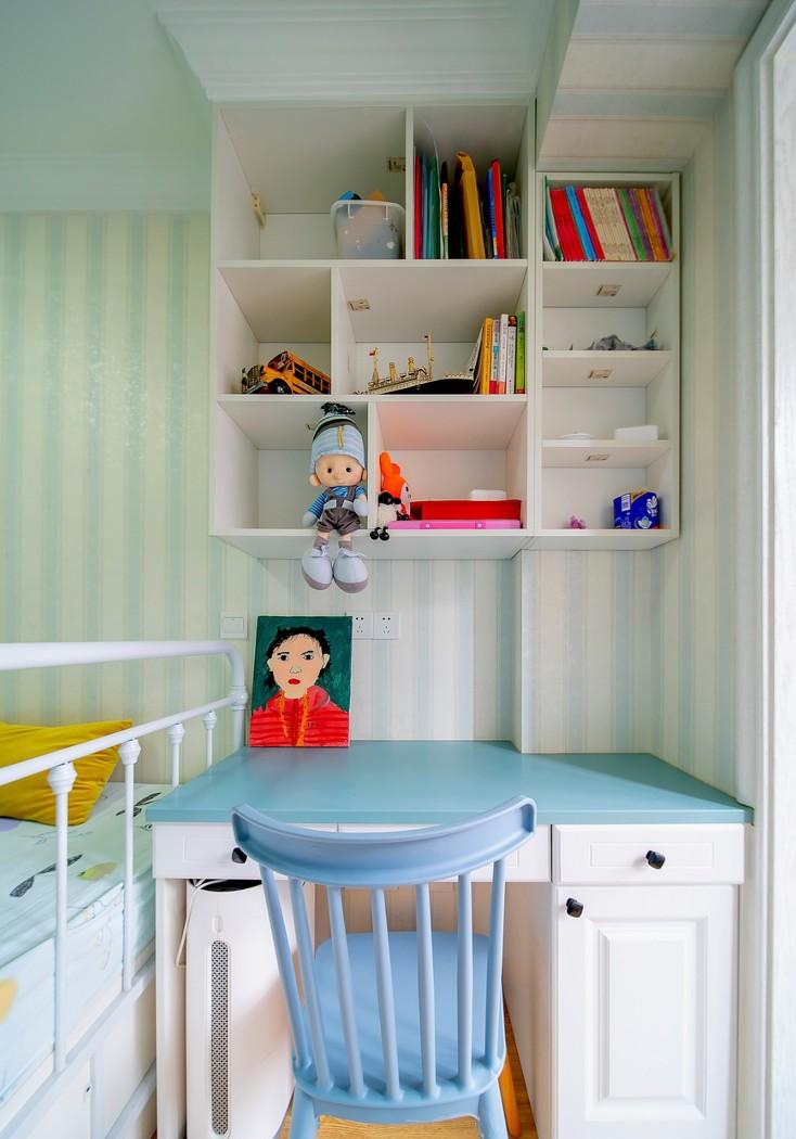 60 平三室田园风,双儿童房定制设计-4