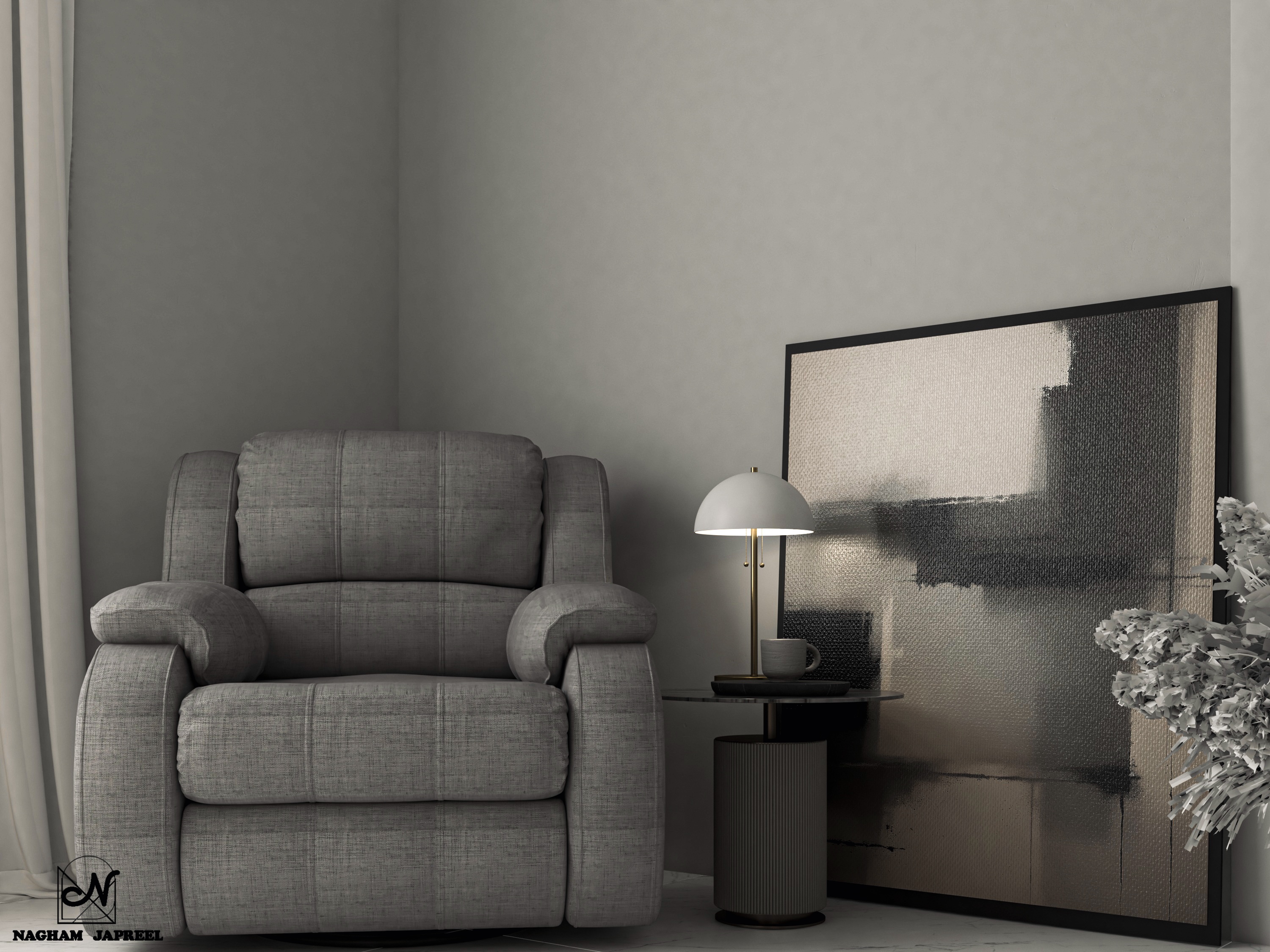 卧室带祈祷角设计丨nagham japreel-8