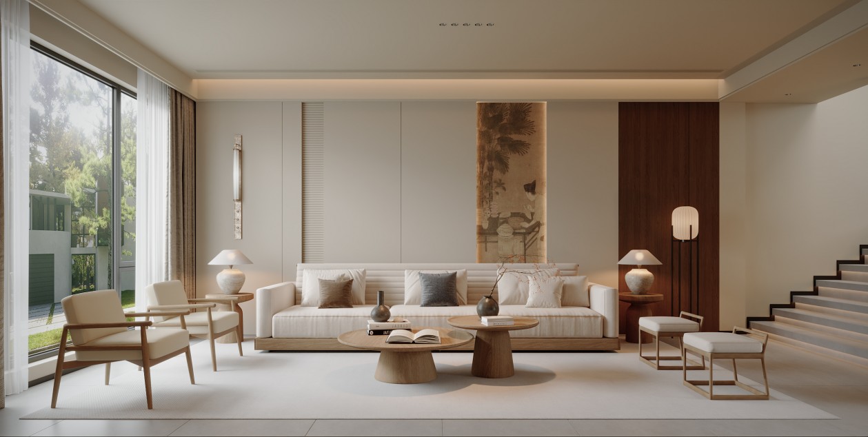 宋式美学别墅效果表现-0