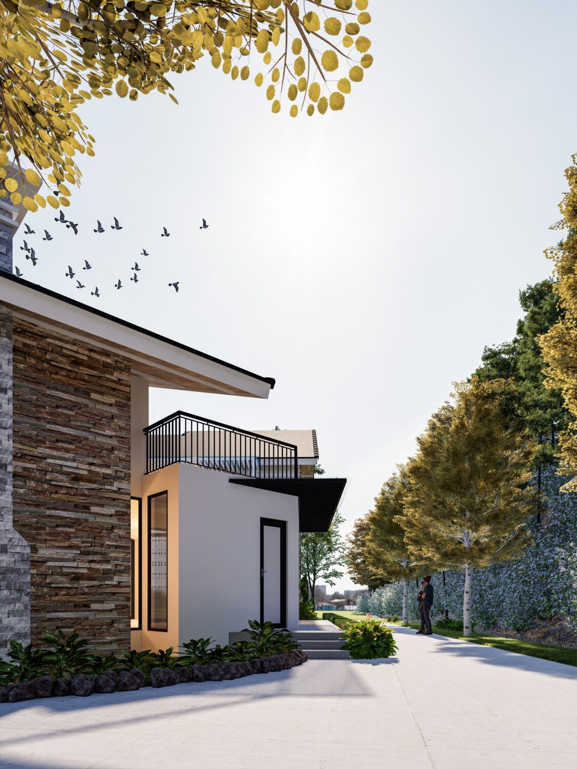 SketchUp 房屋外部模型丨Sang Nguyen-14