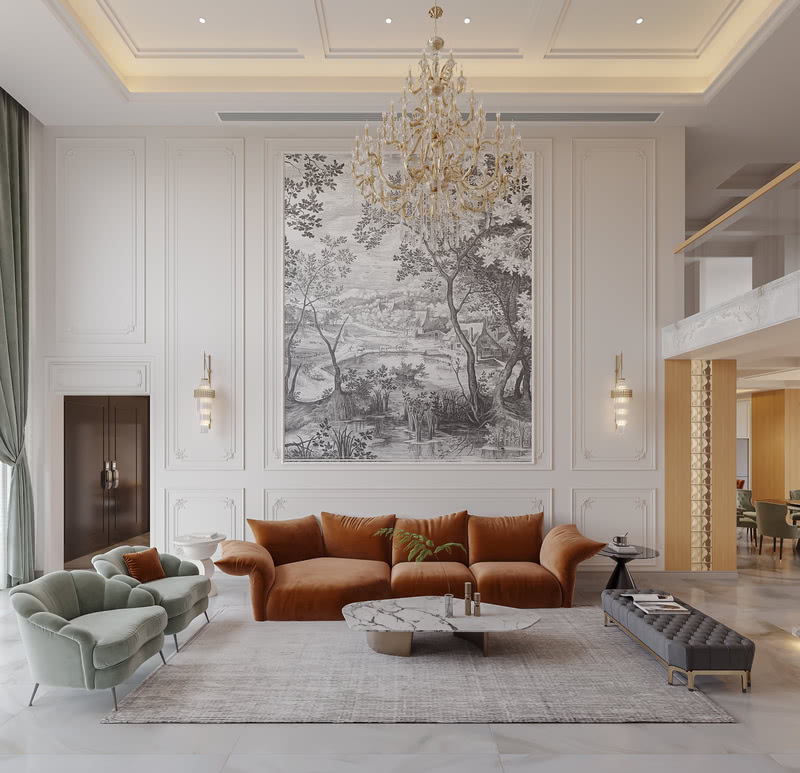 贵阳恒大新世界 800 平米别墅中式风格设计丨中国贵阳丨贵州諾克设计有限公司-23