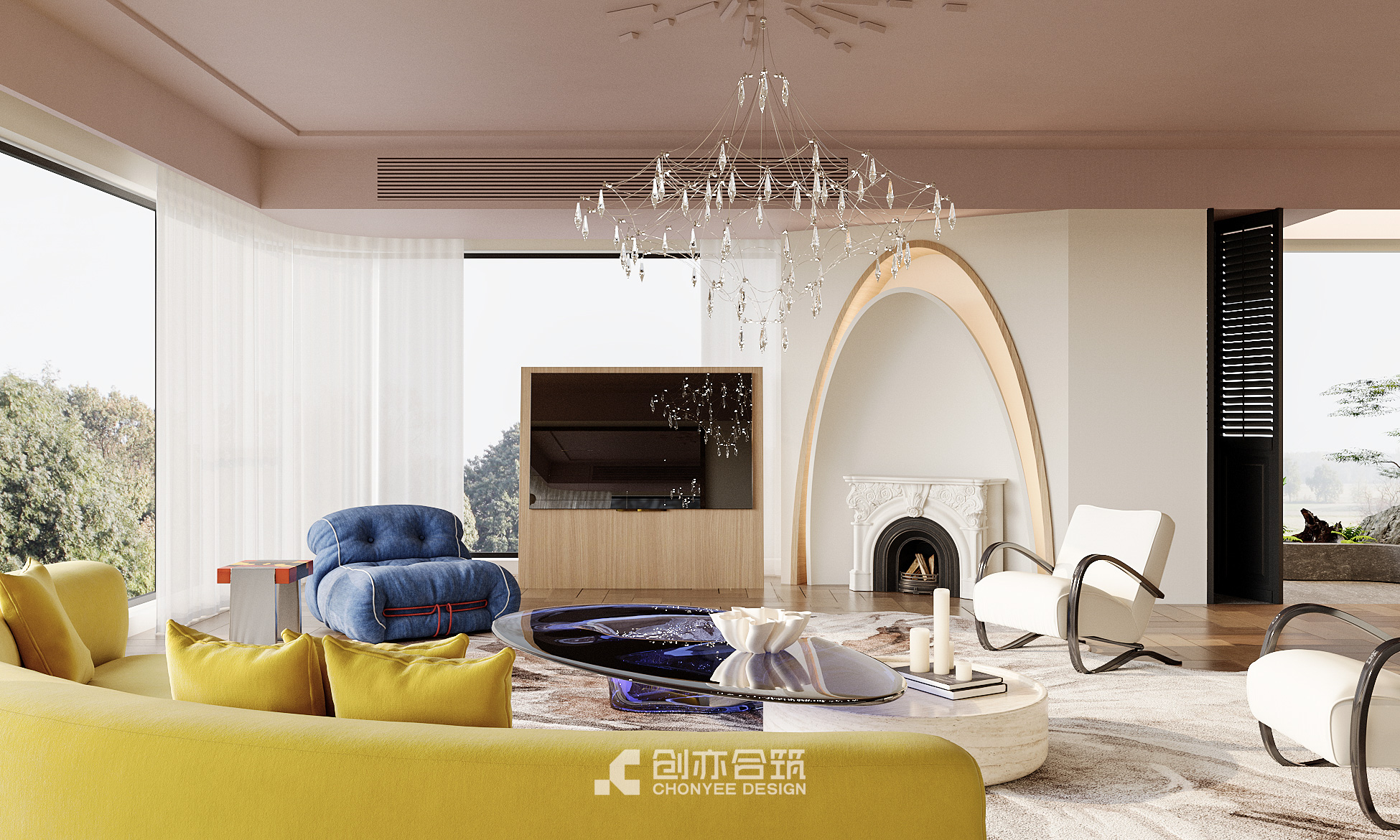 创亦合筑CHONYEE DESIGN｜长沙·凤起麓鸣285平-1