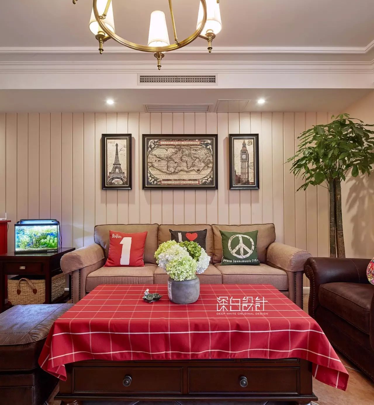 天津 130 平美式休闲空间 | 自由舞动的 DeepWhite Design-18